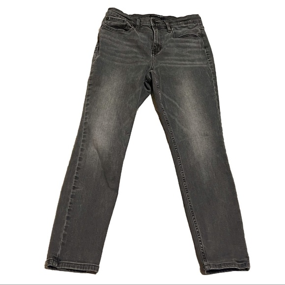 Calvin Klein High Rise Skinny Jeans Gray Faded Stretchy Pockets Size 10 / 30 - Picture 3 of 11